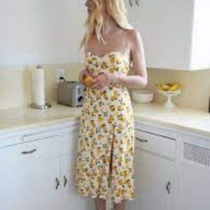 Reformation Juliette Lemon Sundress